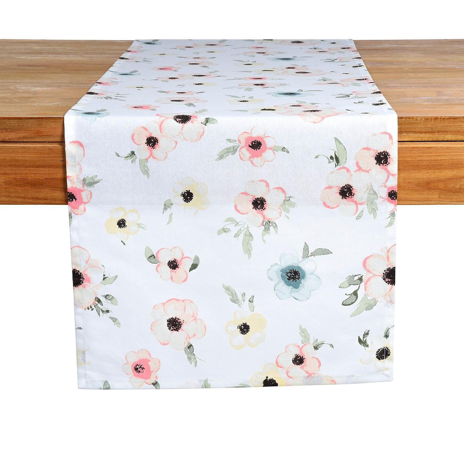 Depot Tischdecke Outdoor-Tischläufer Anemone (Packung, 1 Stück Outdoor-Tischläufer),  aus Baumwolle, L 150 Zentimeter, B 40 Zentimeter
