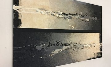 WandbilderXXL Gemälde Evolving 120 x 80 cm, Abstraktes Gemälde, handgemaltes Unikat