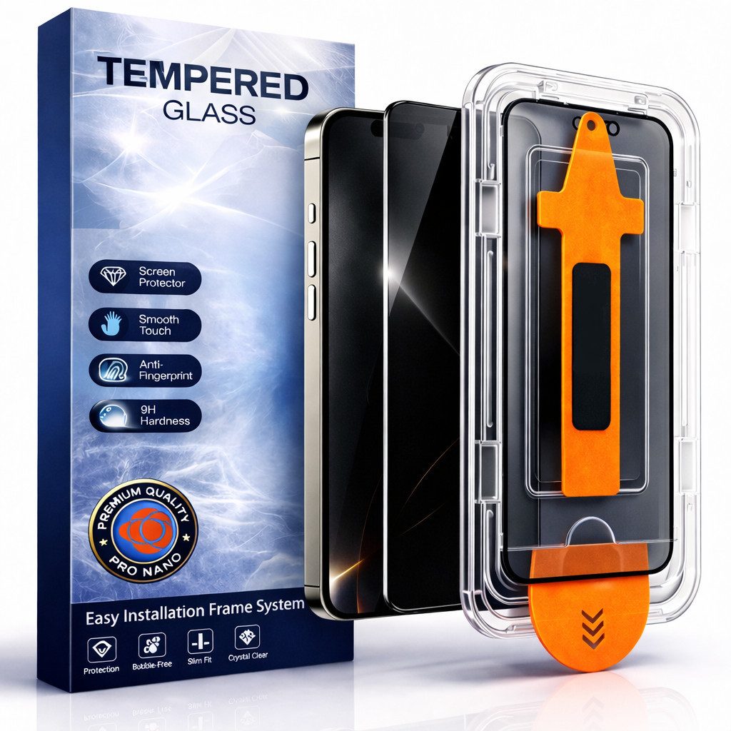 Mycotech Displayschutzfolie Panzerfolie Schutzglas Blickschutz für iPhone 15 / 16