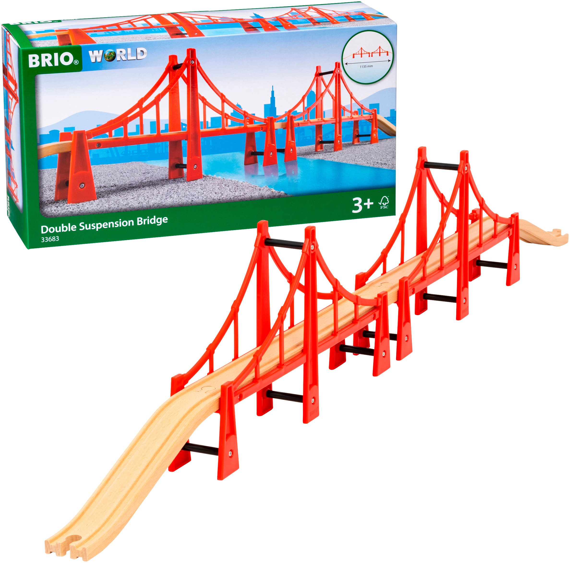 BRIO® Spielzeugeisenbahn-Brücke BRIO® WORLD, Hängebrücke