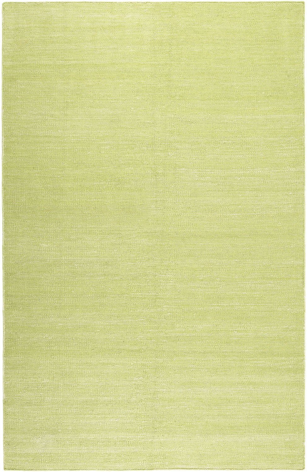 Baumwolle, rechteckig, 100% grün Flachgewebe Teppich 5 aus Kelim, Rainbow Höhe: Wohnzimmer, einfarbig Kinderzimmer, Esprit, mm,