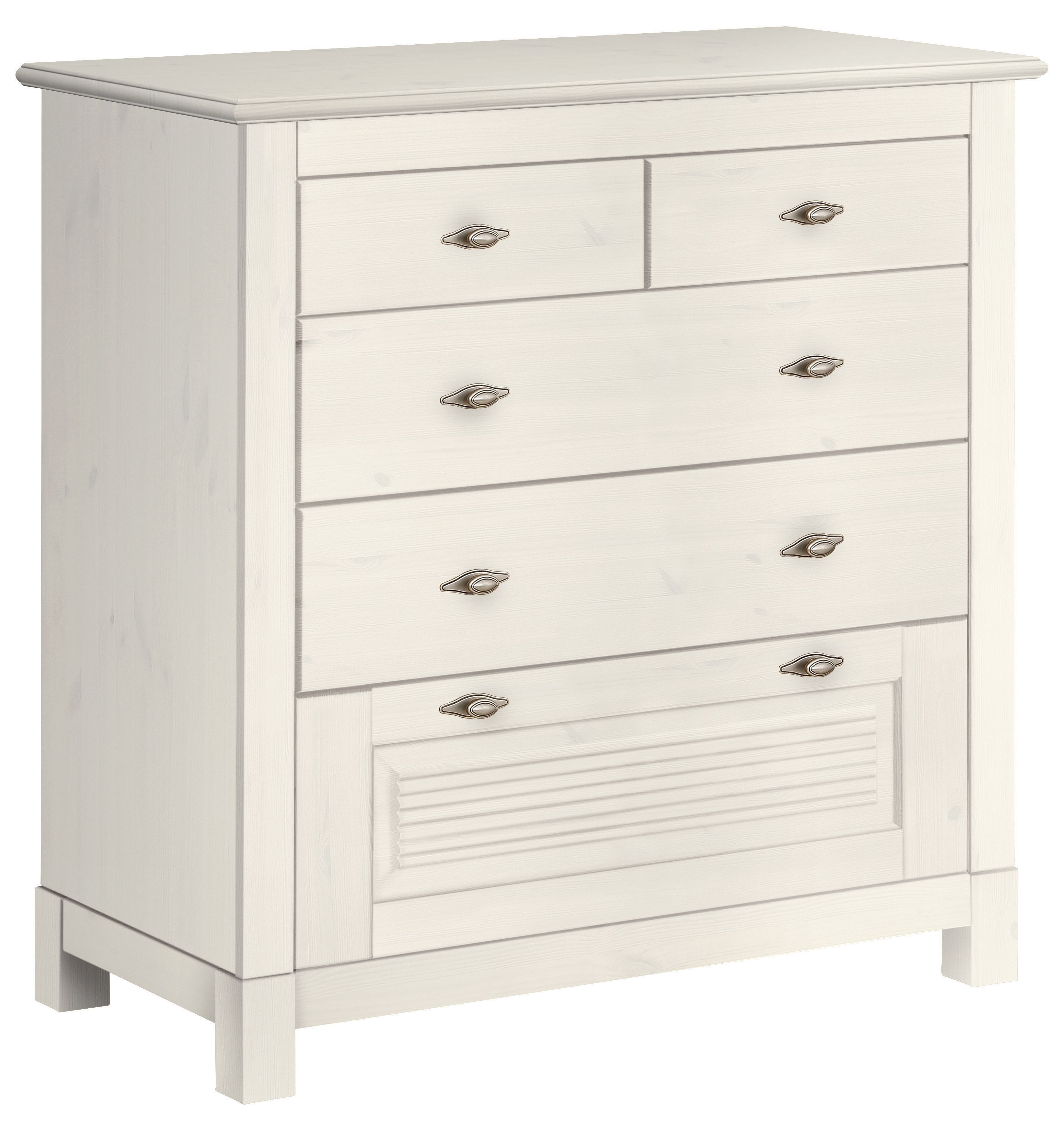 Home affaire Schubkastenkommode Rauna, aus massiver Kiefer mit 5 Schubladen, Breite 96 cm