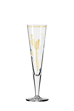 Ritzenhoff Sektglas Goldnacht, Glas, Mehrfarbig H:24cm D:7cm Glas