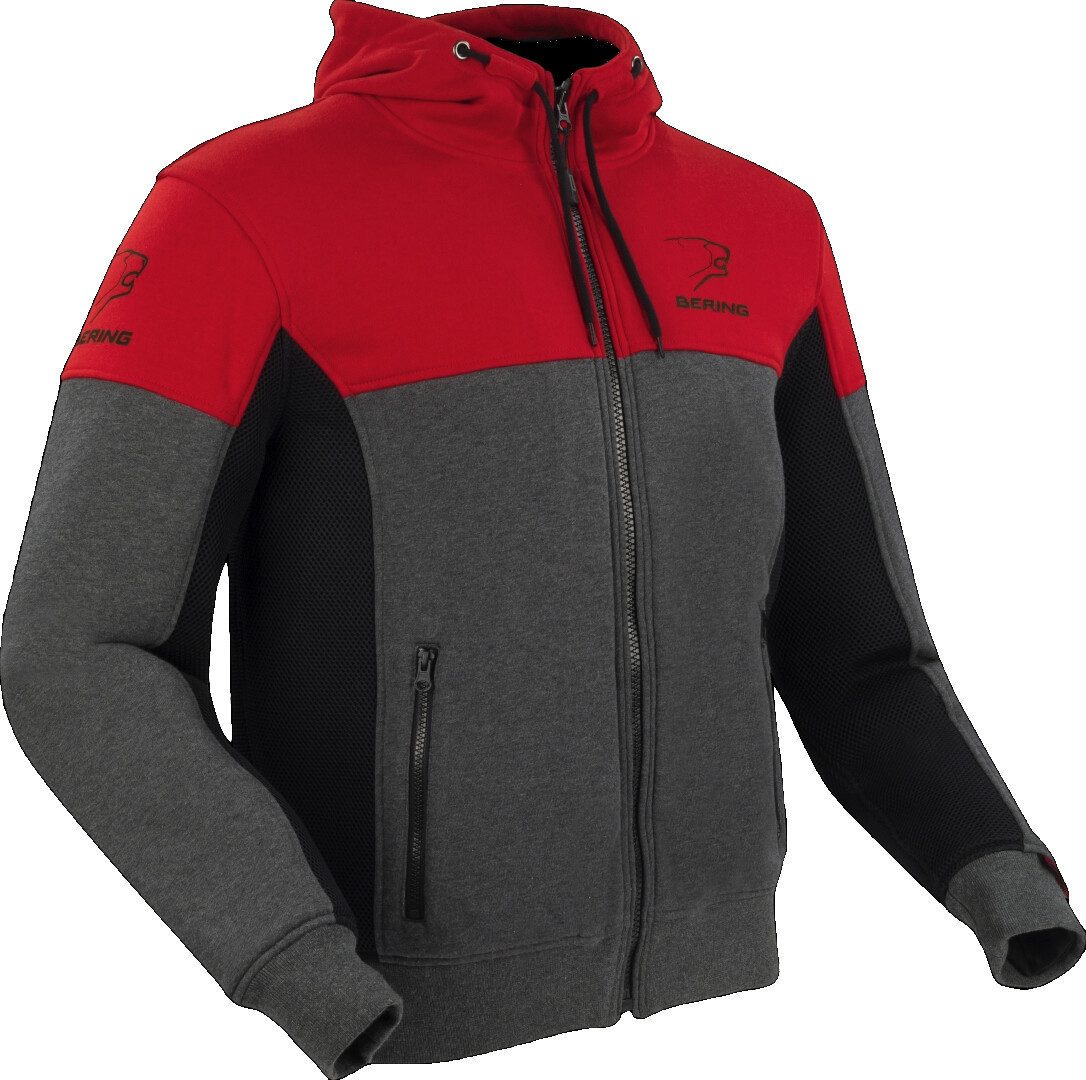 Bering Motorradjacke Hoodiz Vented Motorrad Zip Hoodie protektoren