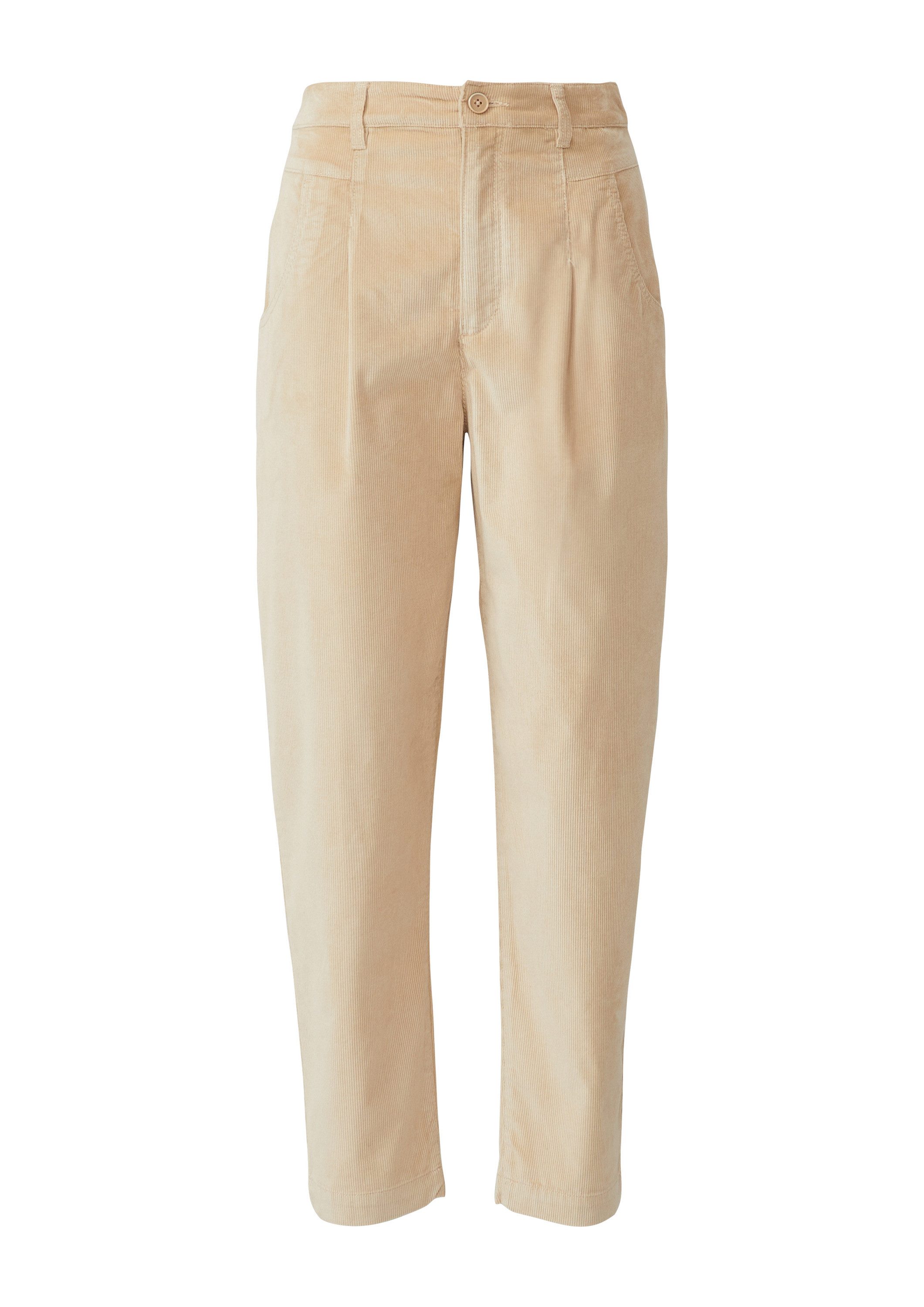 s.Oliver 7/8-Hose Hose Barrel Leg Feincordhose im Relaxed Fit günstig online kaufen
