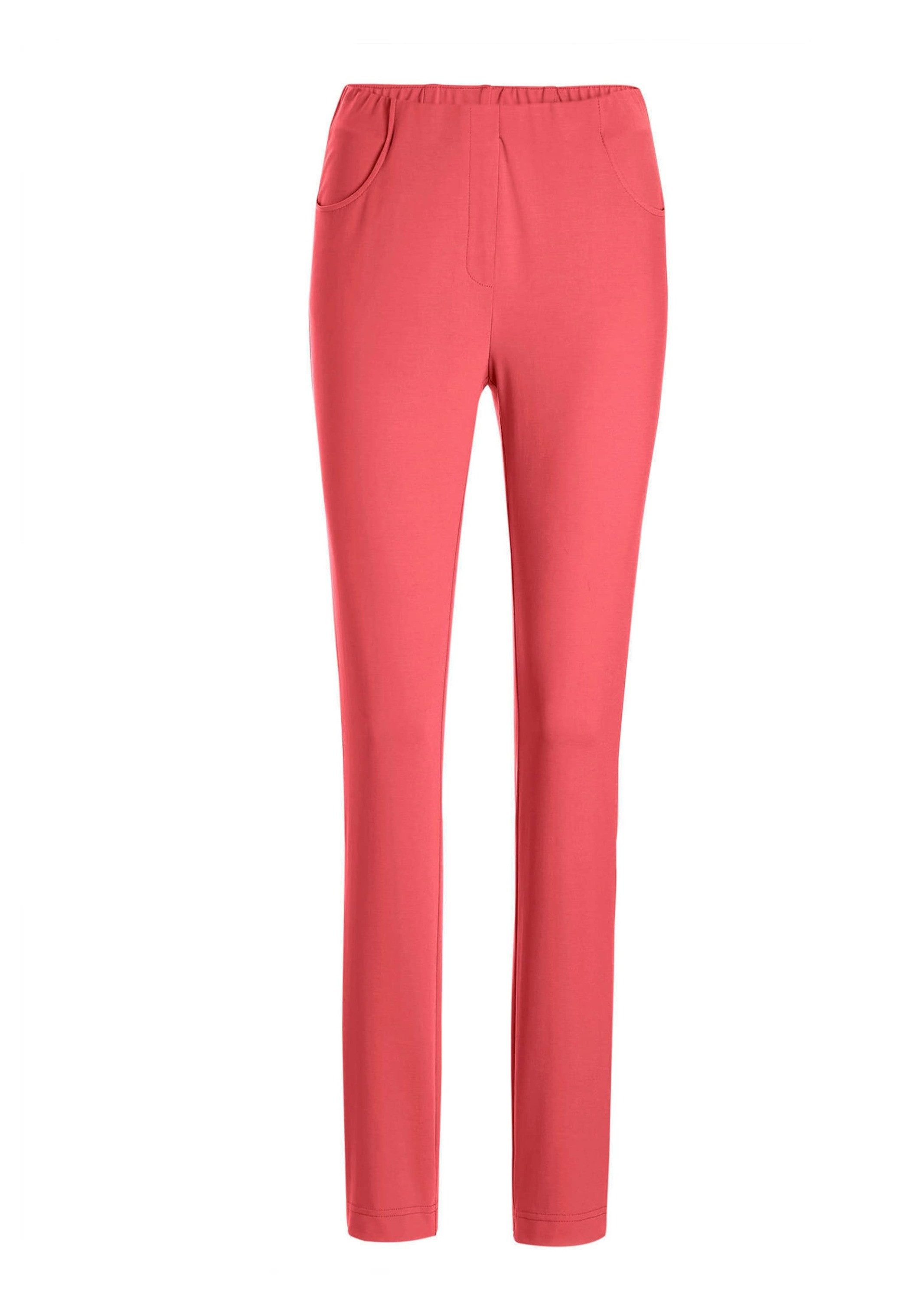 GOLDNER Schlupfhose Schmale Hose BELLA mit Schlupfbund Elastische Hose, Schlupfbund, Reißverschluss-Optik, Eingrifftaschen