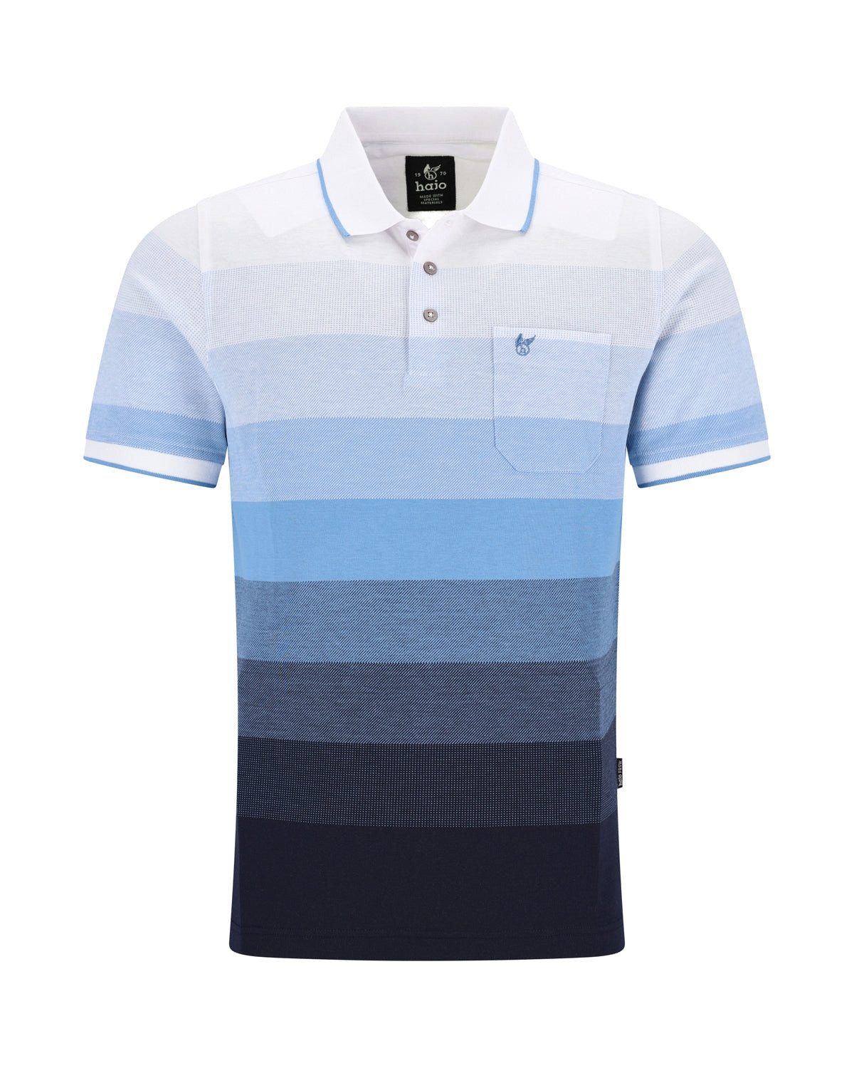 Hajo Poloshirt Poloshirt mit Jacquardstreifen in günstig online kaufen