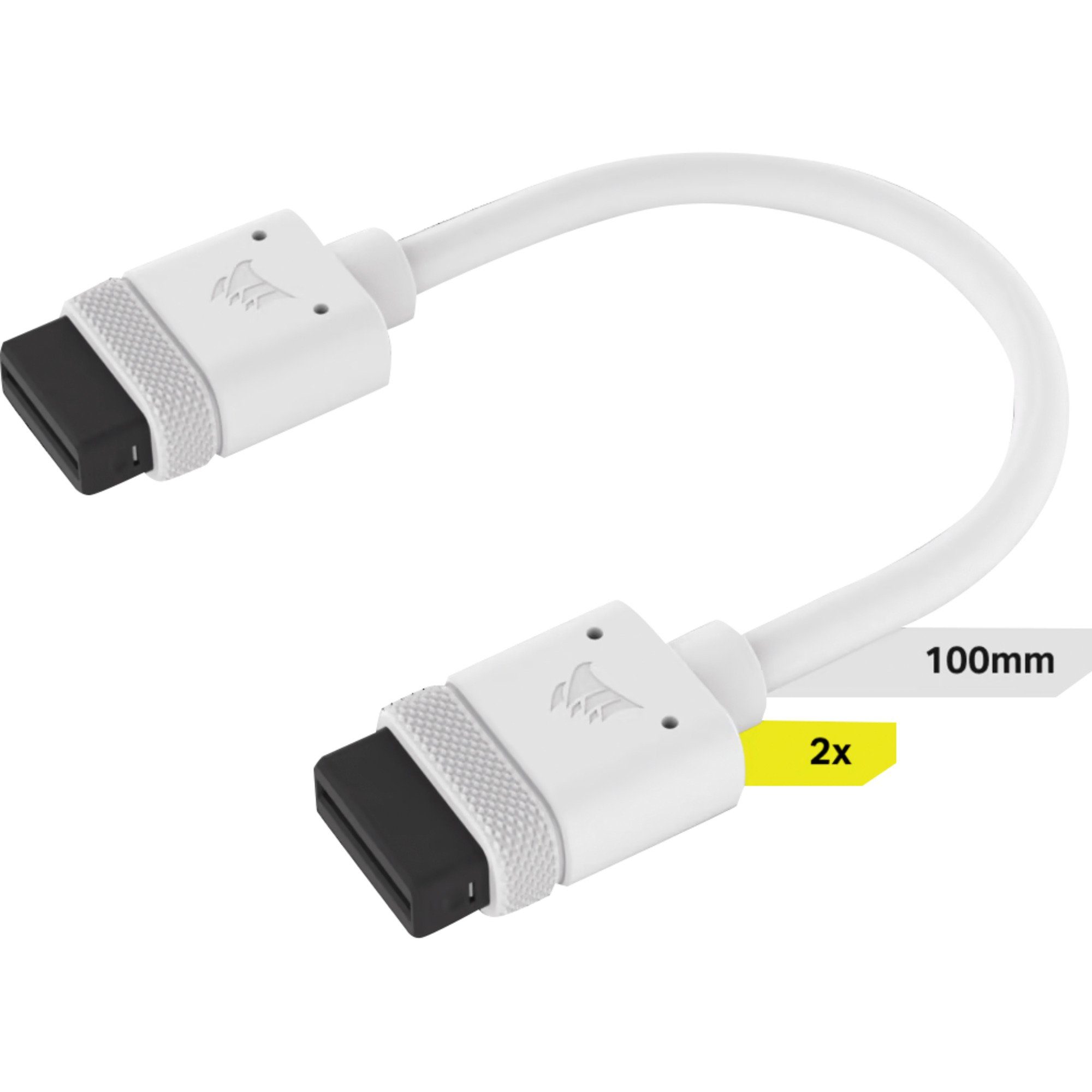 Corsair Corsair iCUE LINK Kabel, 100mm, gerade, (2 Stück) Stromkabel