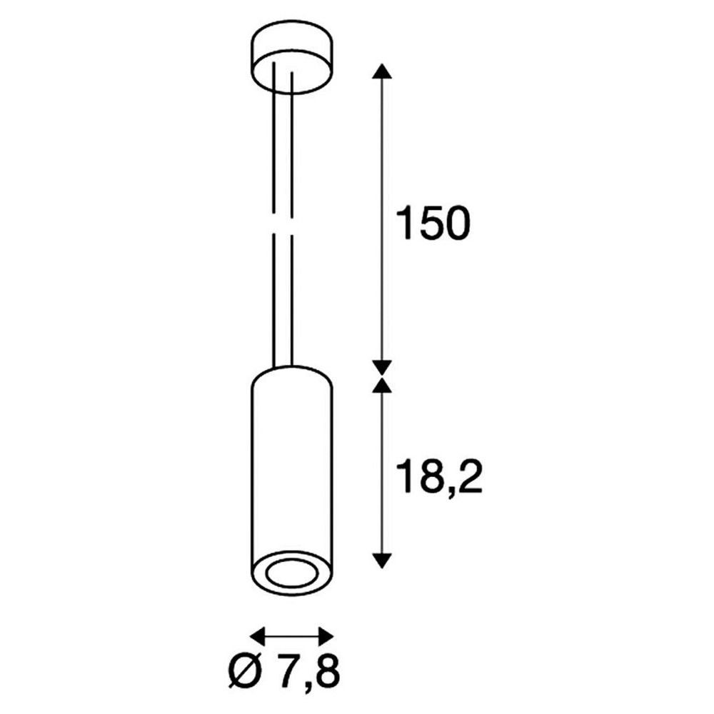 Pendellampe, Supros, Hängeleuchte, Leuchtmittel keine mm, Pendelleuchte weiß, fest Pendelleuchte ø warmweiss, verbaut, LED 78 Angabe, enthalten: SLV rund LED, Pendelleuchte Ja, LED