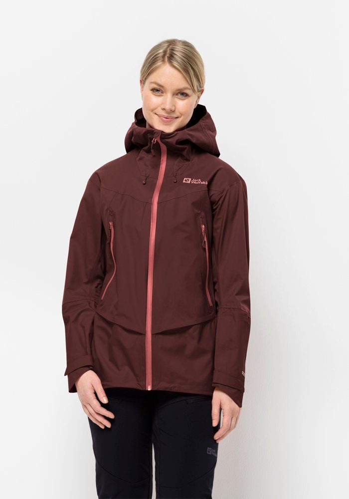 Jack Wolfskin Skijacke ALPSPITZE W dark-maroon JKT PRO 3L