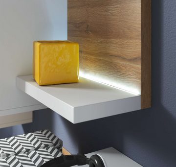 99rooms Wohnwand Monstera, (Set (5-St), Wohnmöbel), 5-teilig, aus Holzwerkstoff, variabel stellbar und hängbar, inkl. LED-Beleuchtung, Modern Design