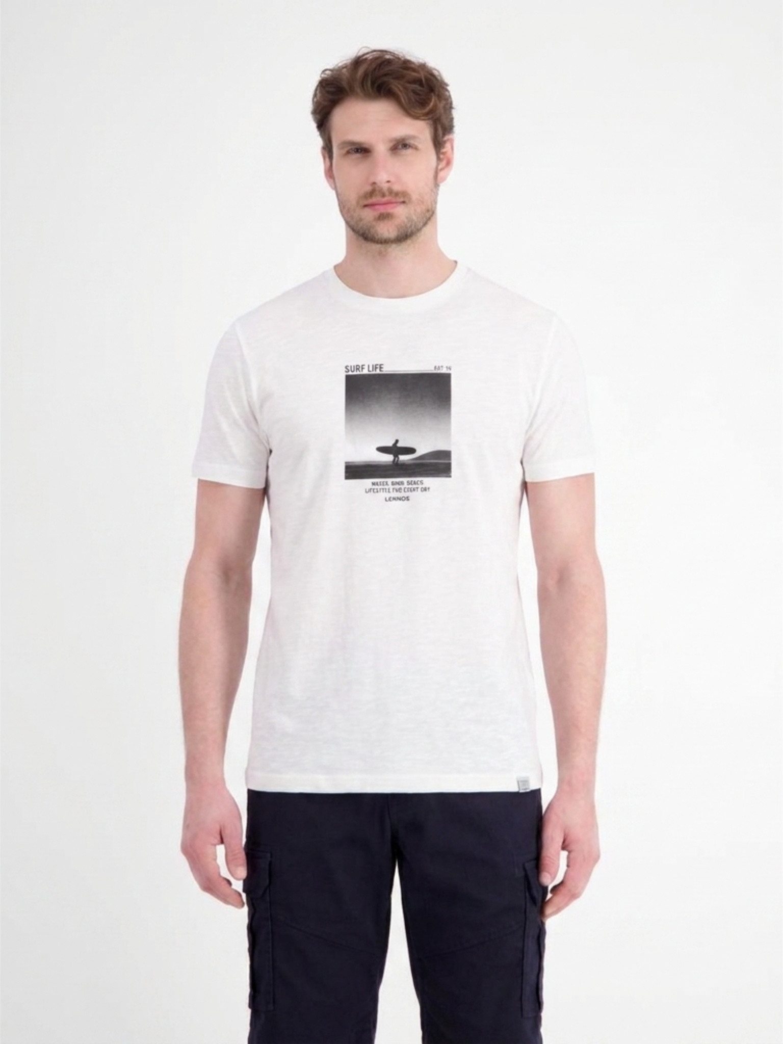 LERROS Kurzarmshirt Sommershirt mit Print – Bild 2 von 5