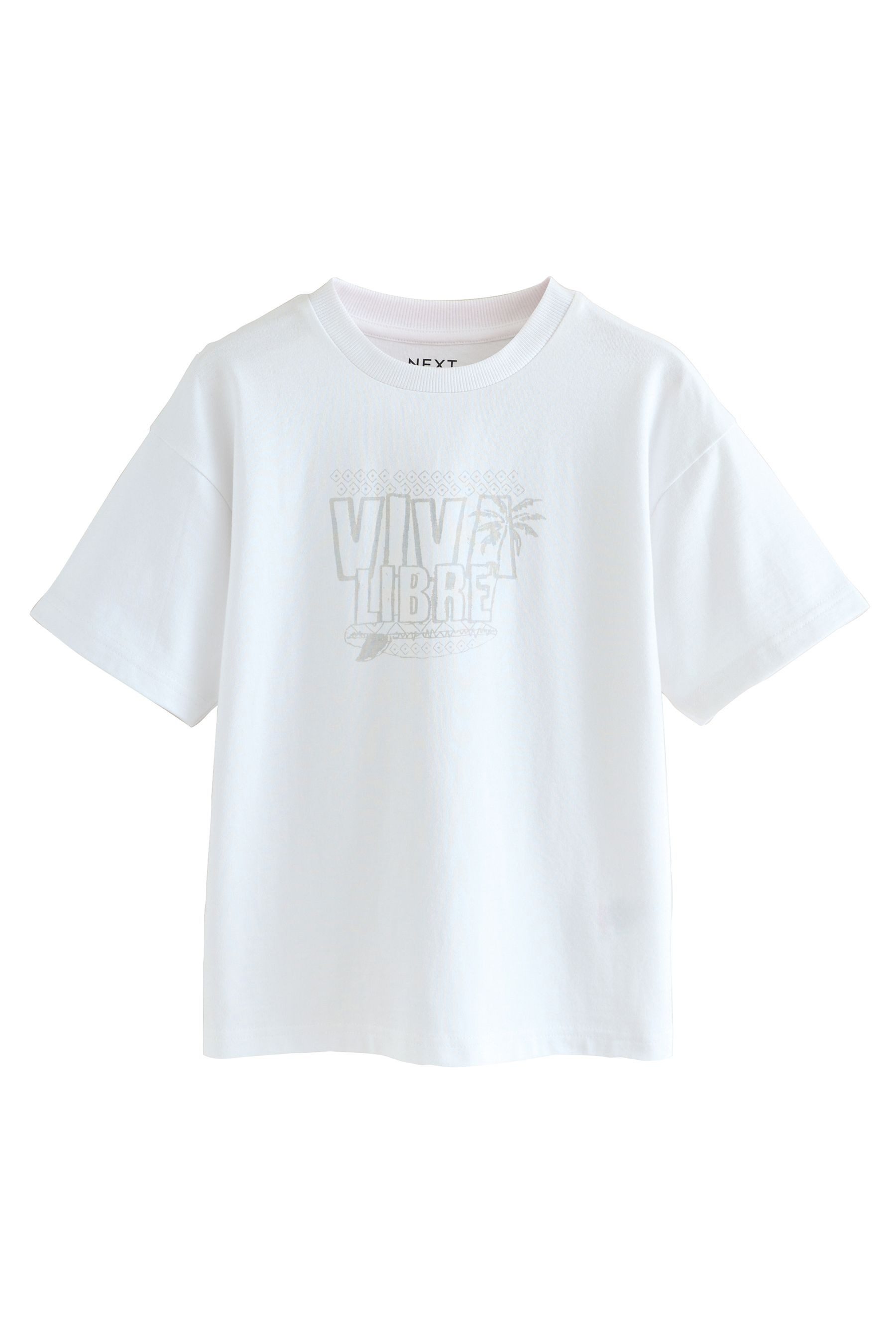 Next Print-Shirt Relaxed Fit Kurzarm-T-Shirt mit günstig online kaufen