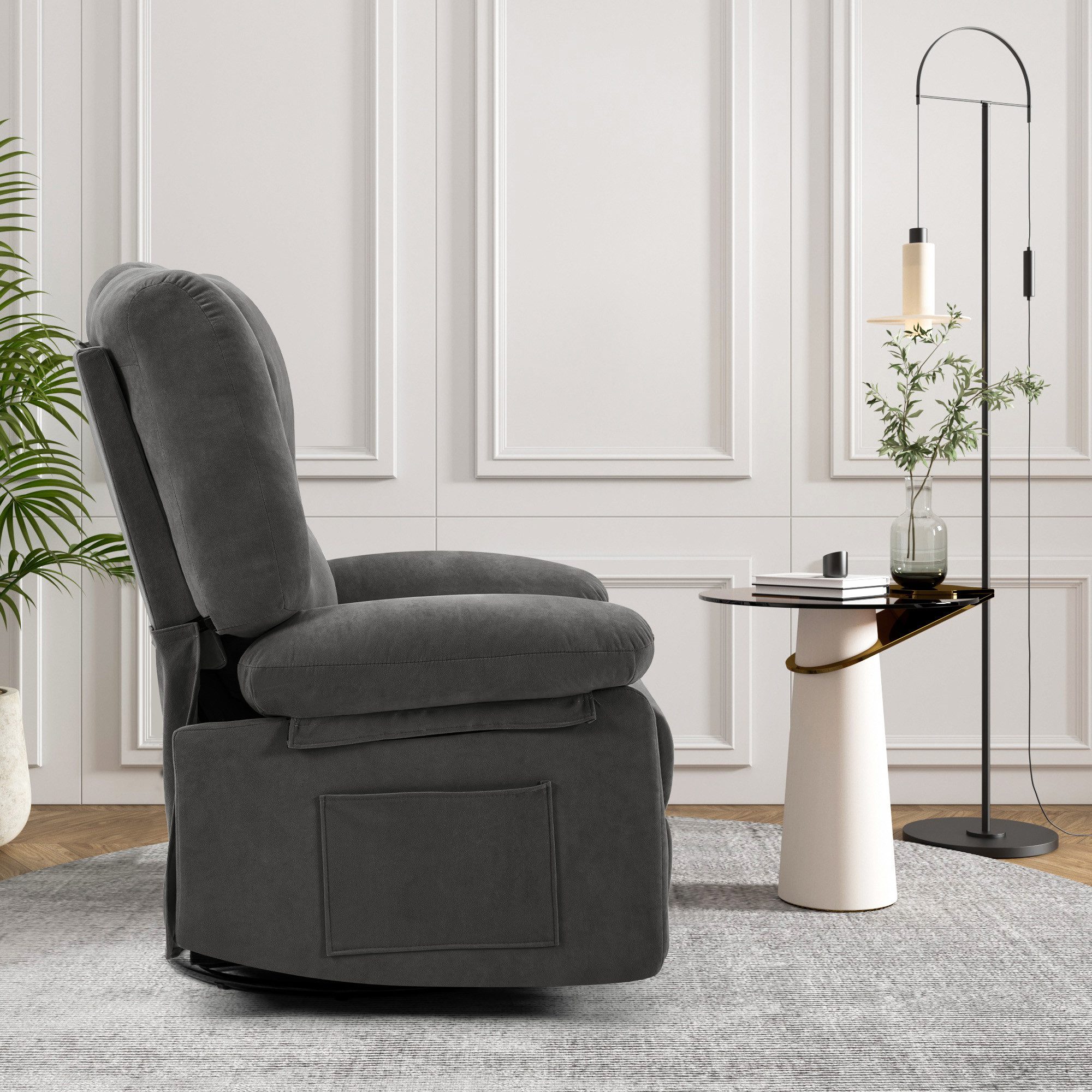 HOMYEDAMIC Relaxsessel Relaxsessel mit Liegefunktion, manueller Fernsehsessel bis 150 kg