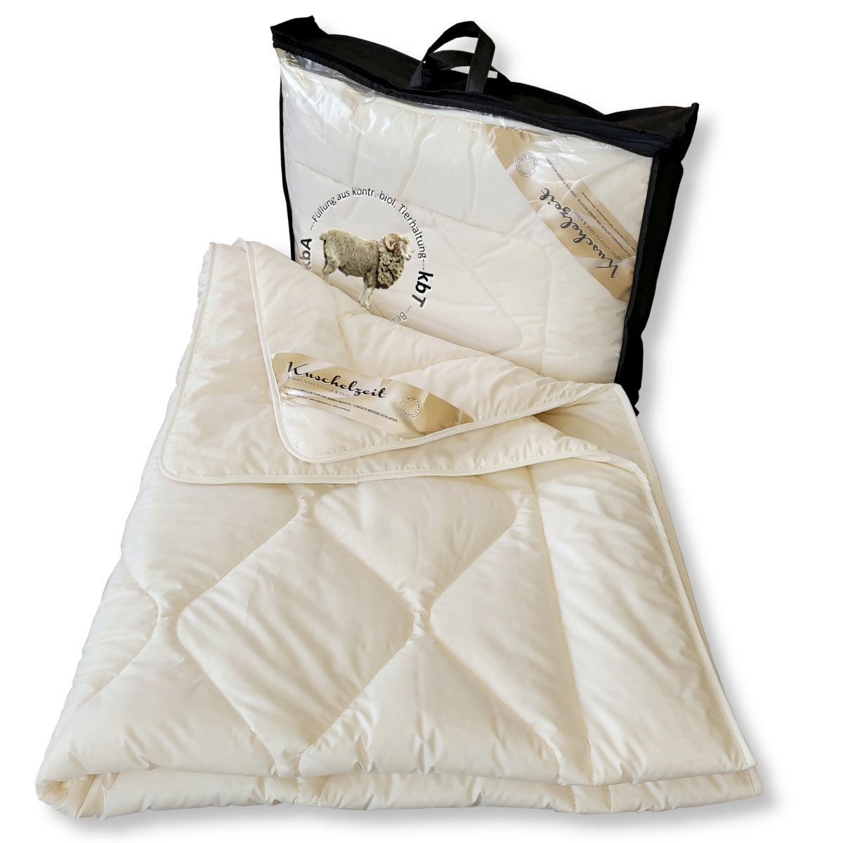 Meivita Naturhaarbettdecke Bio Merino Schafschurwolle Sommerdecke kbA und k günstig online kaufen