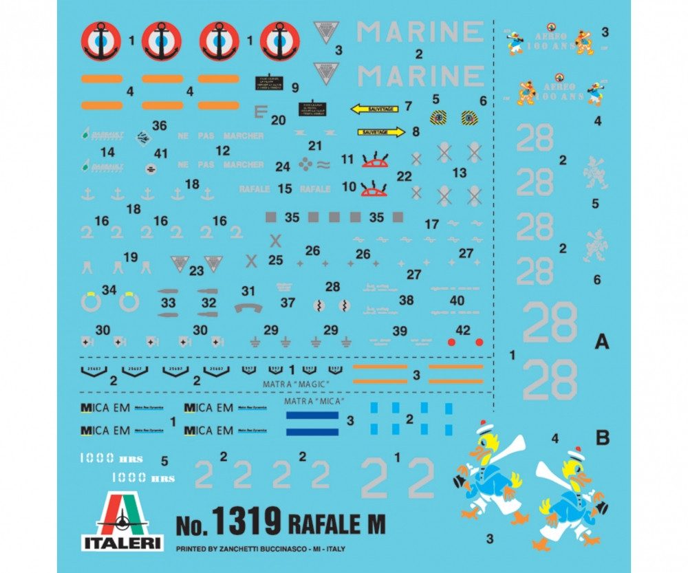 Italeri Modellbausatz Italeri 1:72 RAFALE M Externe Operationen 2011