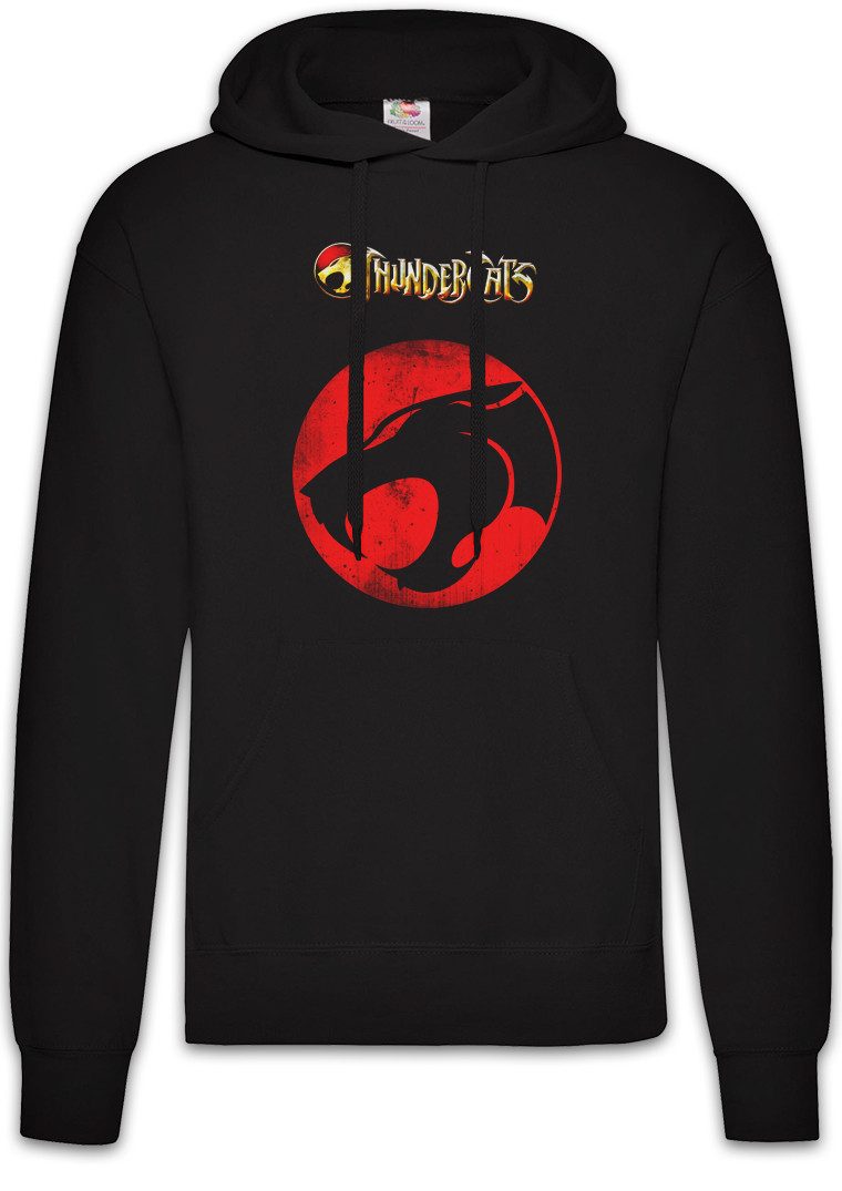 Hoodie Vintage Mechanic Cat Logo Herren Hoodie Thundera Kult Thundercats