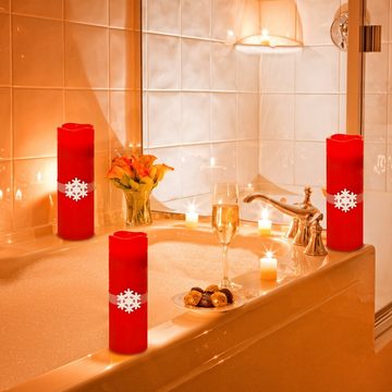 Salcar LED-Kerze XXL Flammenlose LED-Kerzen 30cm Kerzen mit Timer Fernbedienung, Fernbedienung Kerze Outdoor LED kerzen weihnachten Flamme