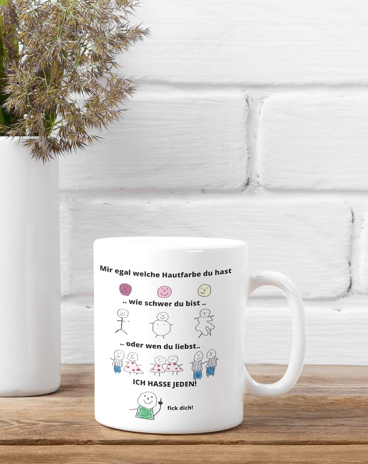 Geschenkehöhle Tasse Lustige Spruch Kaffeetasse I spülmaschinenfest & beidseitig bedruckt, 330 ml Fassungsvermögen ideal für Kaffee, Tee oder andere Heißgetränke
