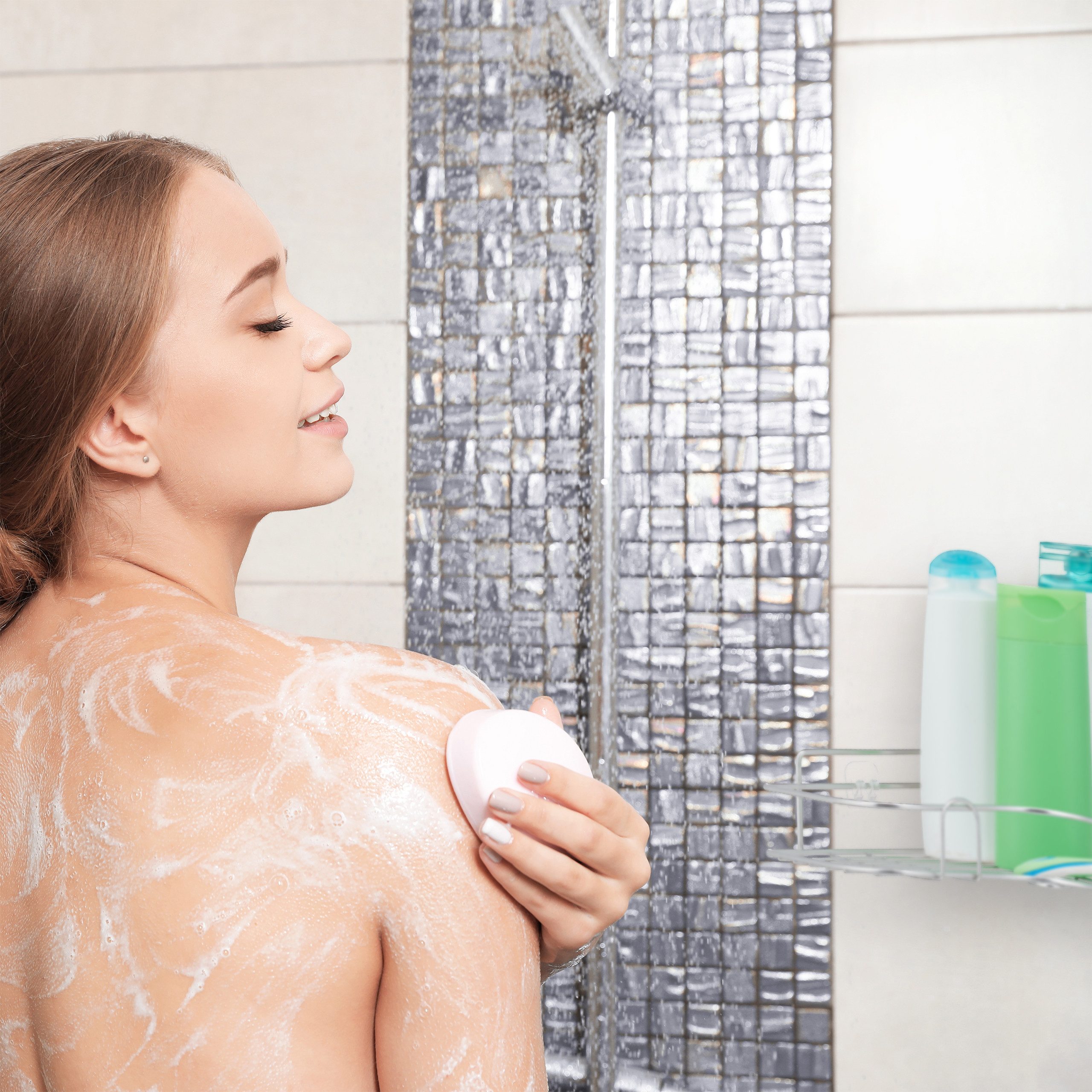relaxdays Duschkorb Eck Duschablage ohne Bohren