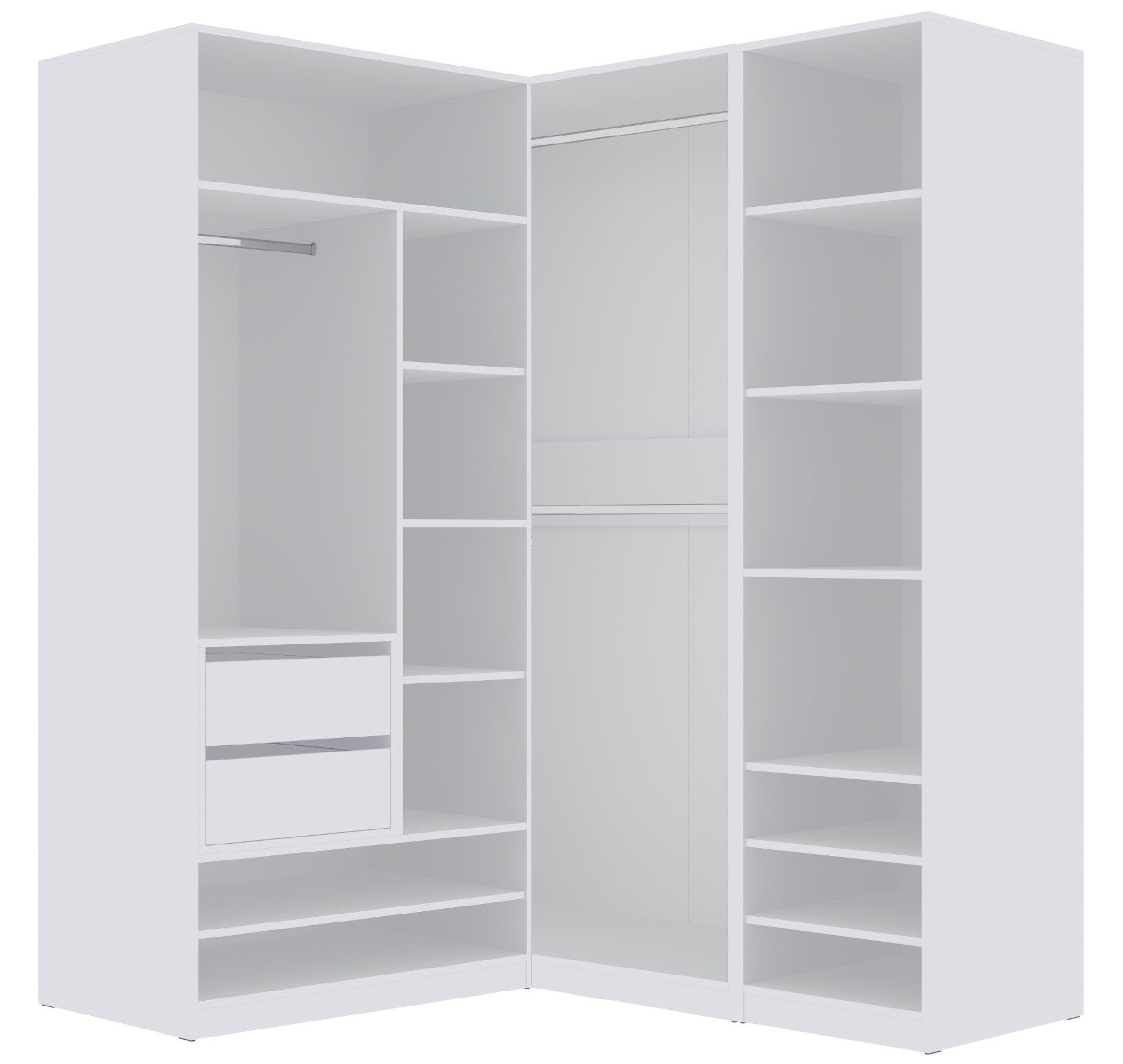 Marmex Möbel Schrank-Set TRES F/B großer offener Kleiderschrank mit Kleider günstig online kaufen