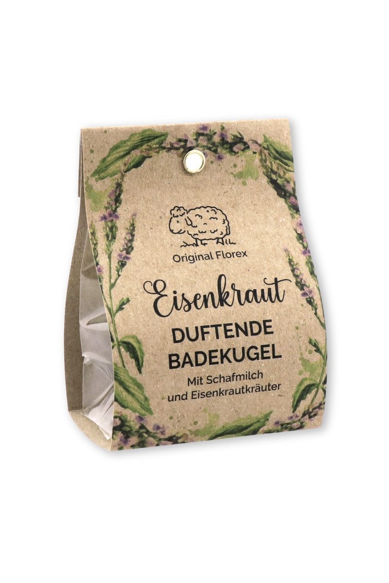 Gerlinde Hofer _ Florex GmbH Badezusatz Badekugel in Geschenkhülle - EISENKRAUT