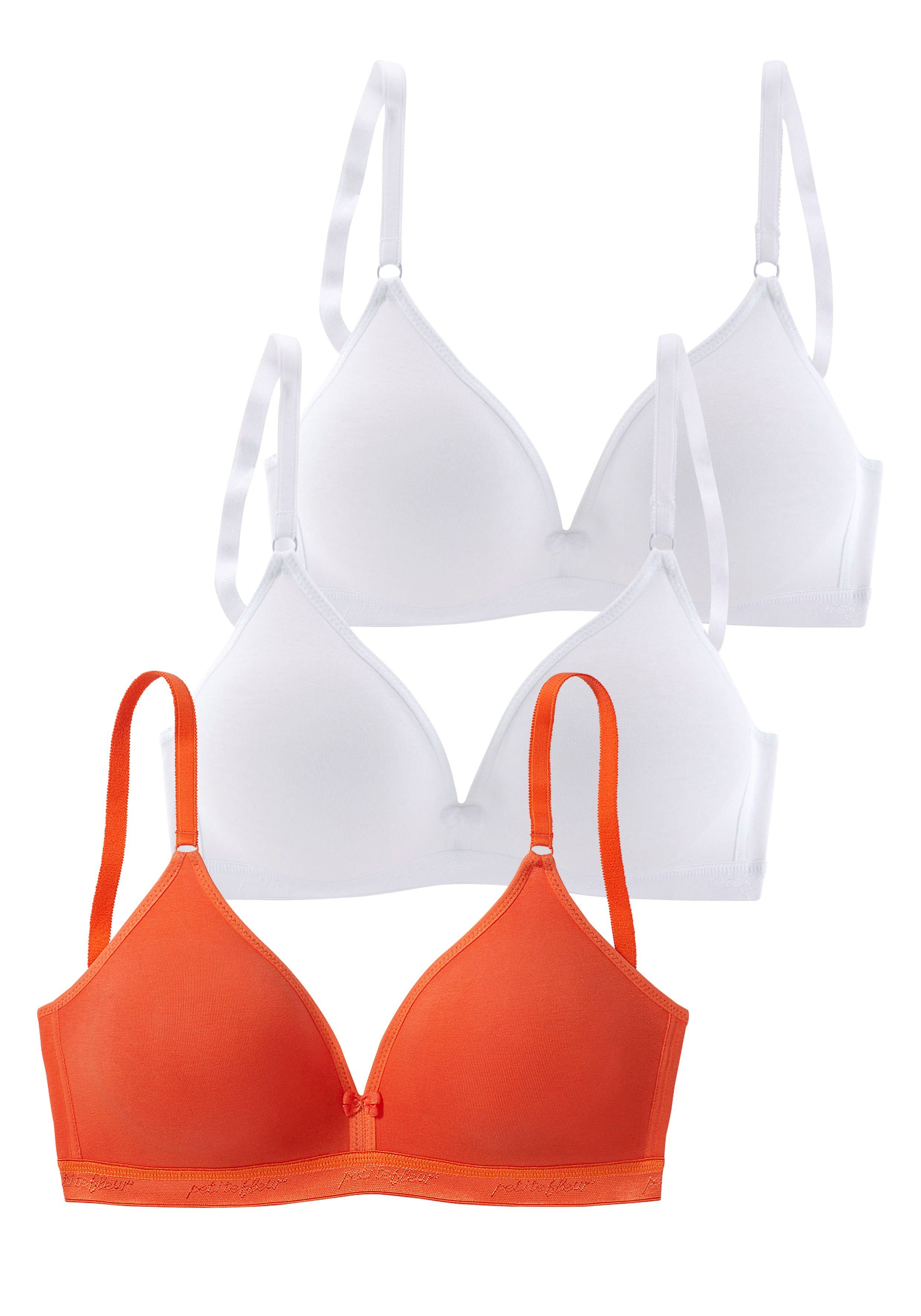 petite fleur Bralette-BH Bügel Dessous im Basic (Packung, Triangel-Schnitt, Stück) ohne 3