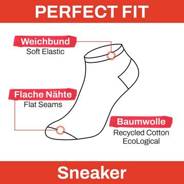 Chili Lifestyle Strümpfe Sneaker Sport Socken, 4 Paar, Damen und Herren, Freizeit, Baumwolle