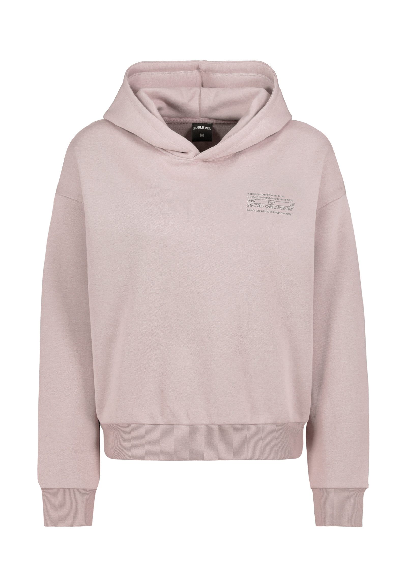 SUBLEVEL Kapuzenpullover Hoodie Mini-Print Sweater, Kapuzensweatshirt mit s günstig online kaufen