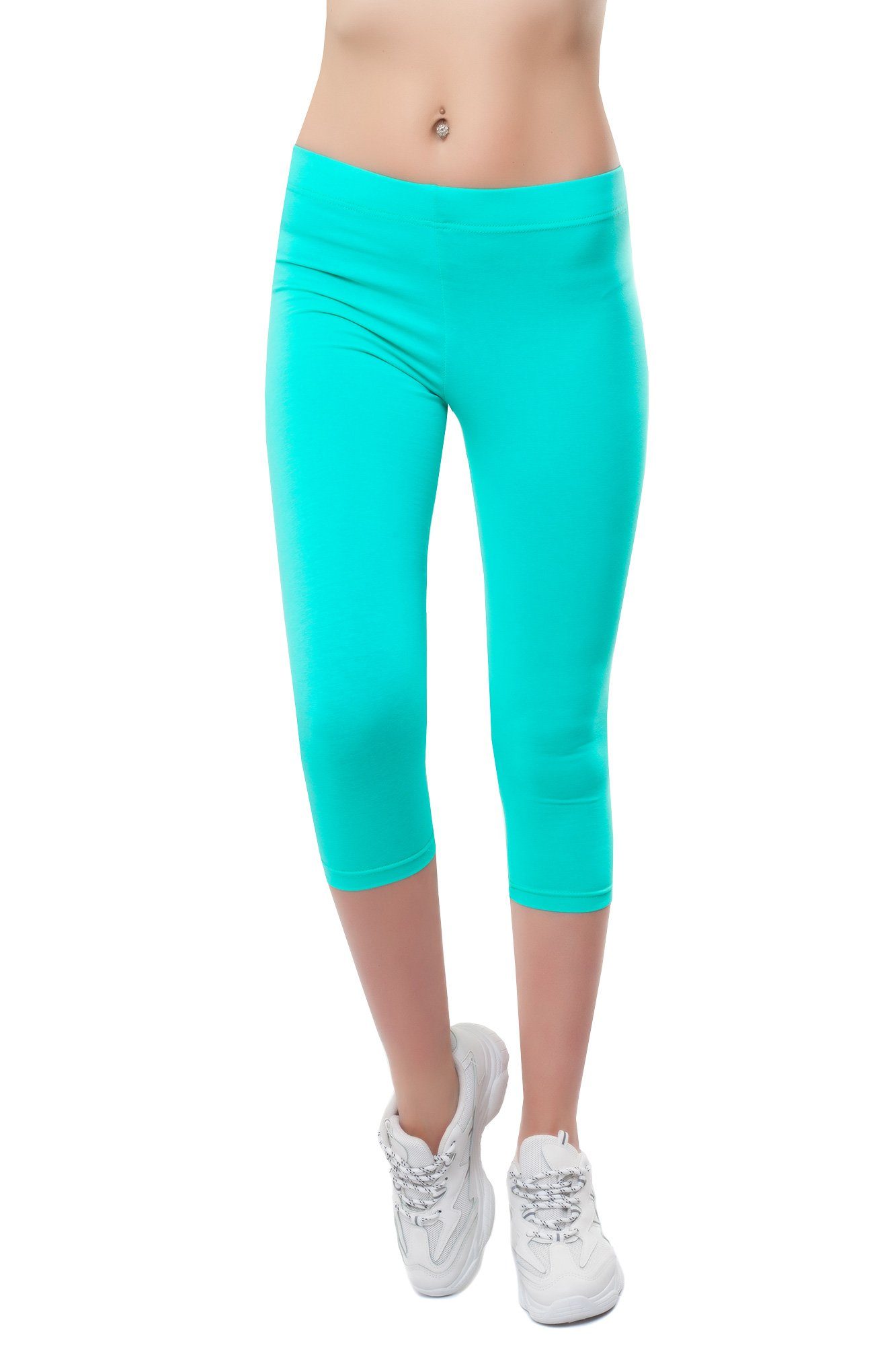 mint Caprileggings mit Bongual Komfortbund Basics