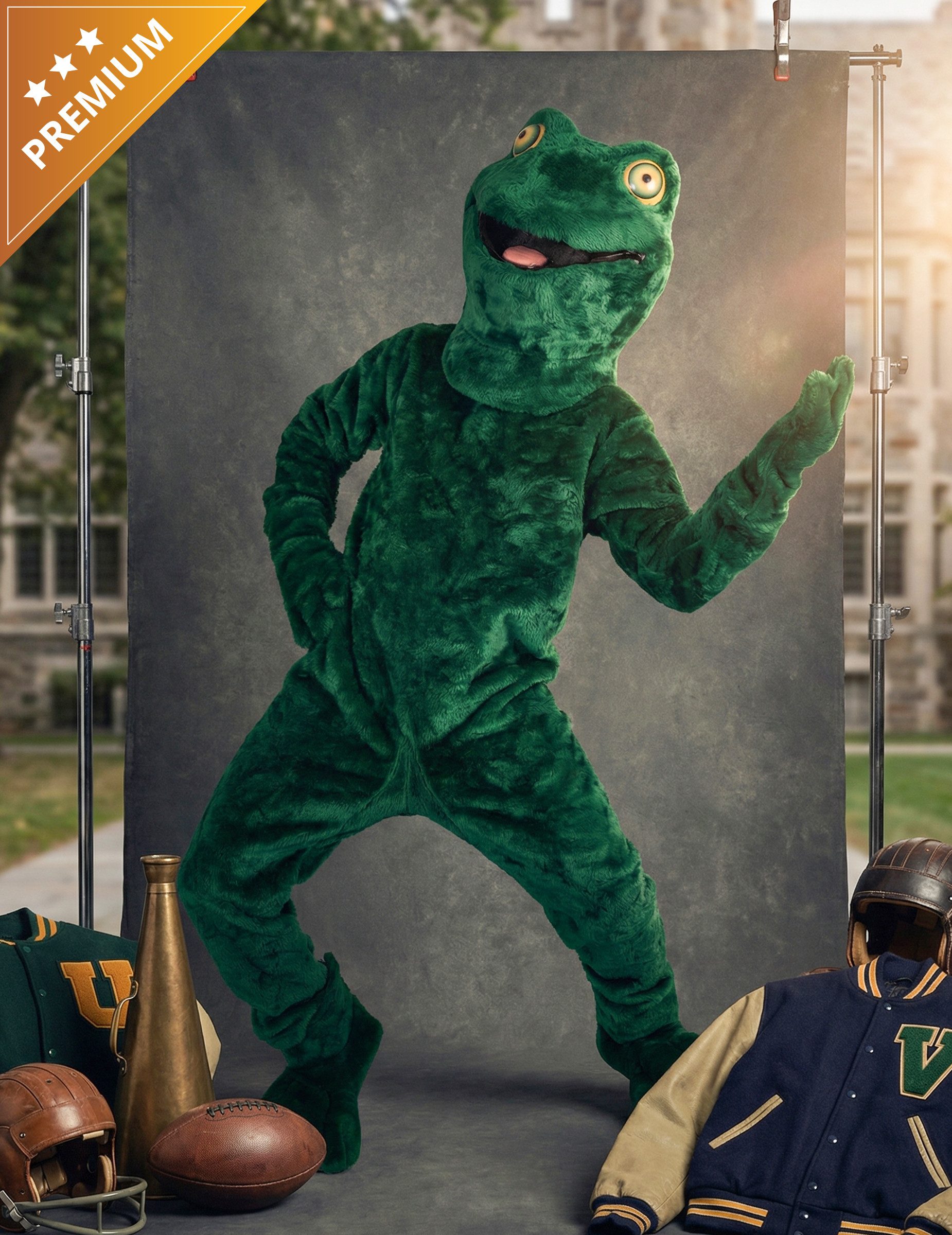 Espa Kostüm Frosch Maskottchen Kostüm Erwachsene grün