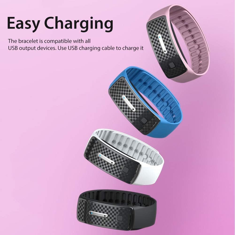 FELIXLEO Mückenabwehr-Armband Ultraschall wasserdicht USB wiederaufladbar. Smartwatch, 2-tlg.
