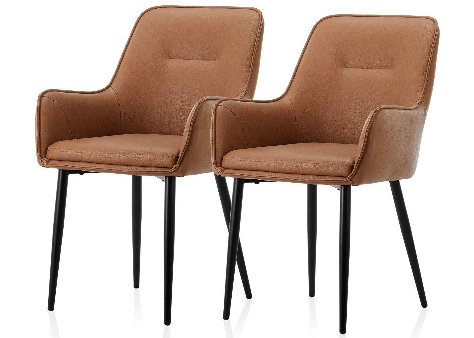 Ofcasa Esszimmerstuhl Kunstlederstuhl (2er Set), Gepolsterter günstig online kaufen