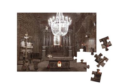 puzzleYOU Puzzle Steinkirche, Salzbergwerk Wieliczka, Polen, 48 Puzzleteile, puzzleYOU-Kollektionen Polen