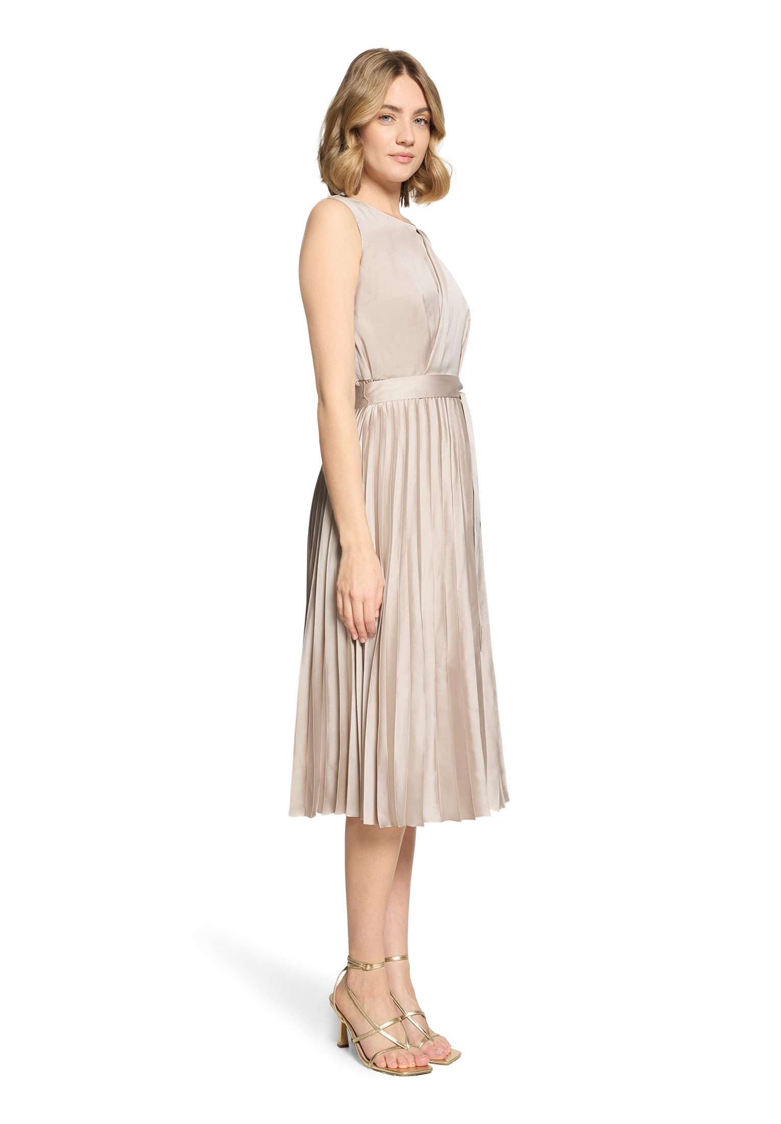 Betty&Co Midikleid Damen mit Plissee Plissee