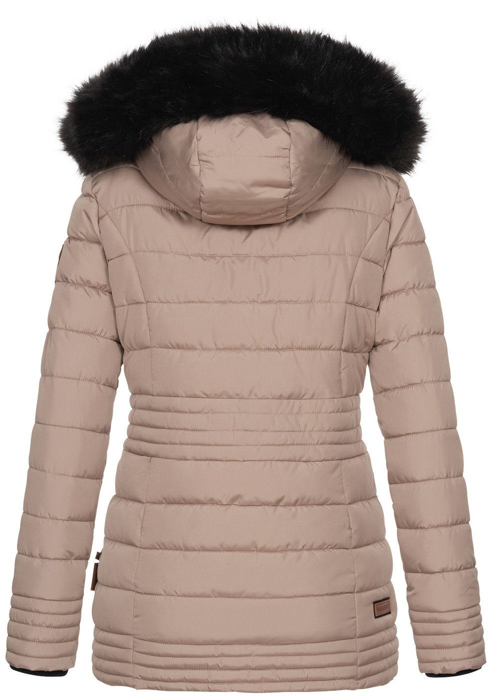 Navahoo Winterjacke Navahoo Umay Princess Damen Winter Steppjacke B900 mit kuschligem Teddyfell und abnehmbarer Kapuze