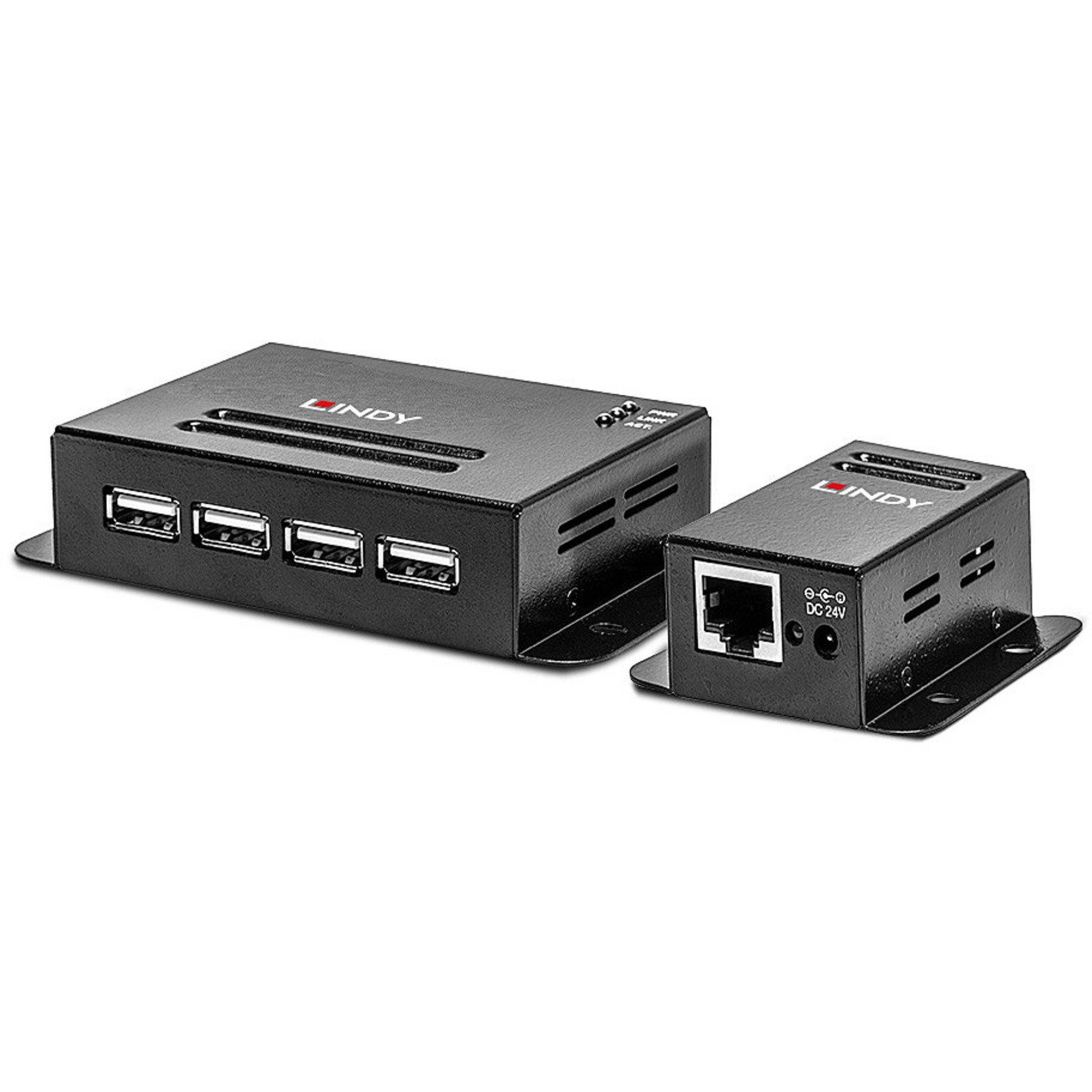 Lindy Lindy 50m 4 Port USB 2.0 Cat.6 Extender, Computer-Adapter