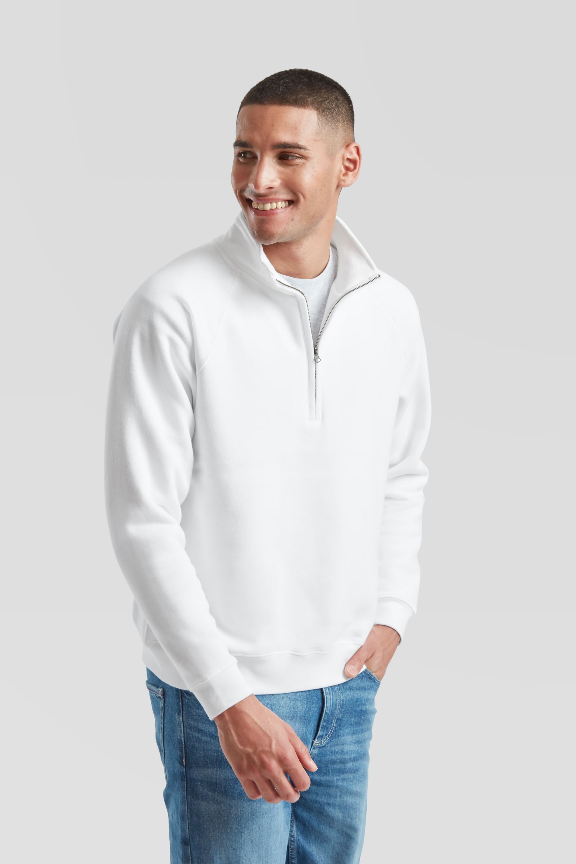 Fruit of the Loom Sweatshirt Fruit of the Loom Premium Zip Neck Sweat – Bild 4 von 5