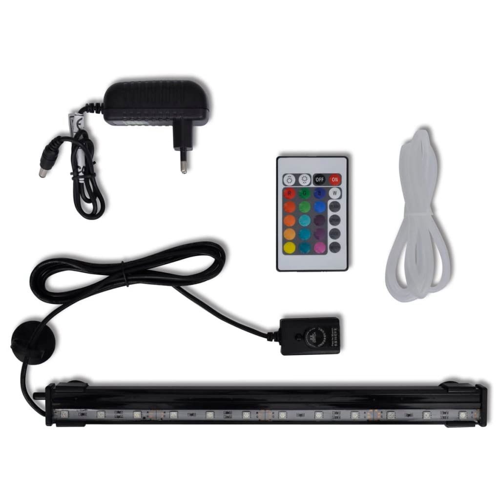 vidaXL LED Aquariumleuchte LED Aquarium Unterwasser-Leuchte Bubble Lampe RGB 32 cm