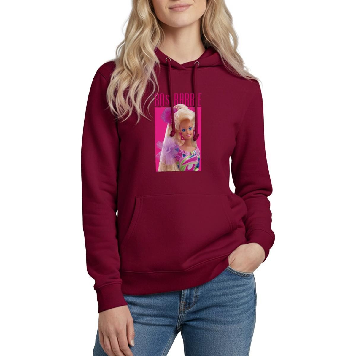 Spreadshirt Hoodie Barbie Porträt Charakter 80er Barbie 80er Jahre Damen Hoodie (1-tlg)