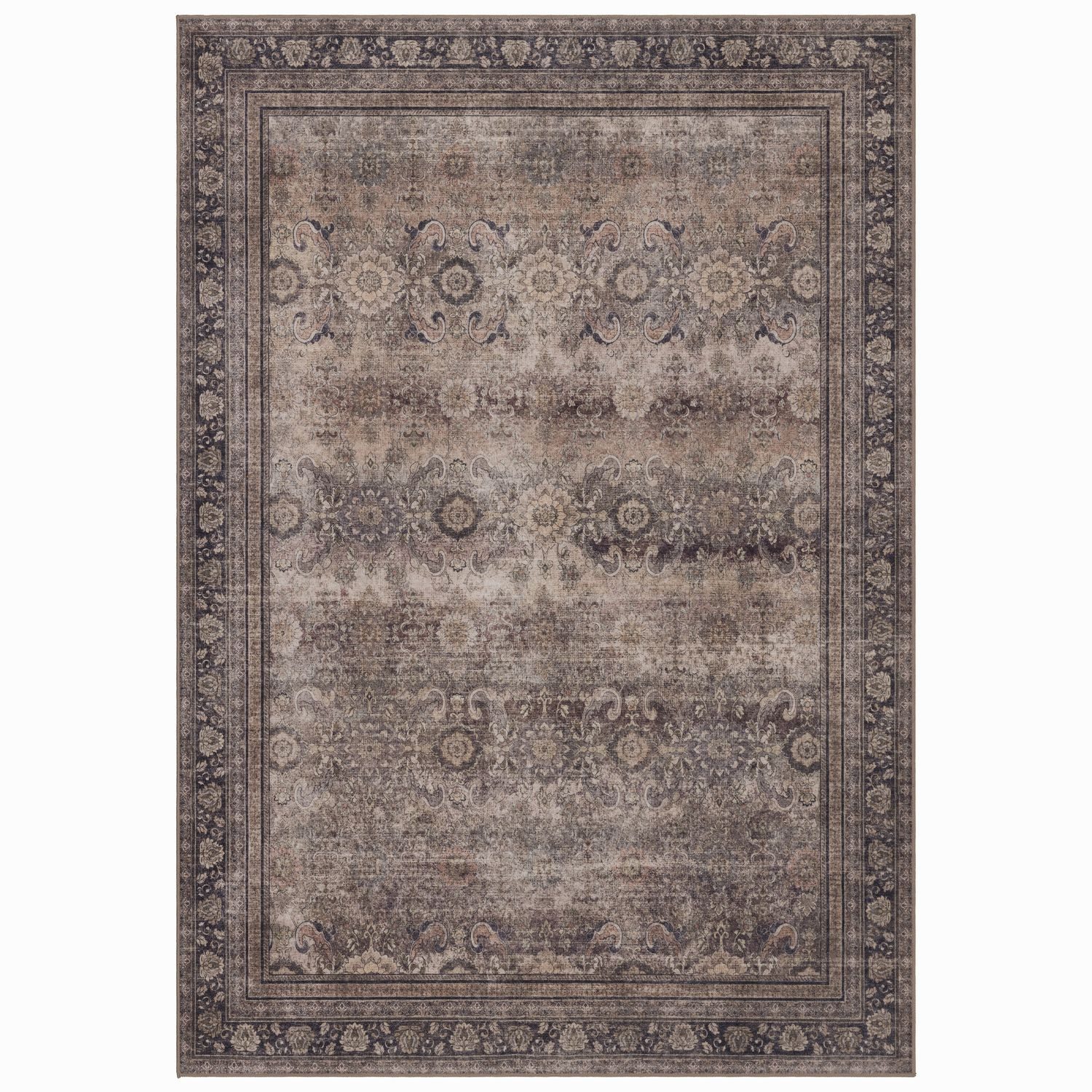 Teppich Boss Teppich Kurzflor Teppich Inka 1147 in Braun, rechteckig, Höhe: 5 mm, Waschbar, saugrobotergeeignet, strapazierfähig und pflegeleicht