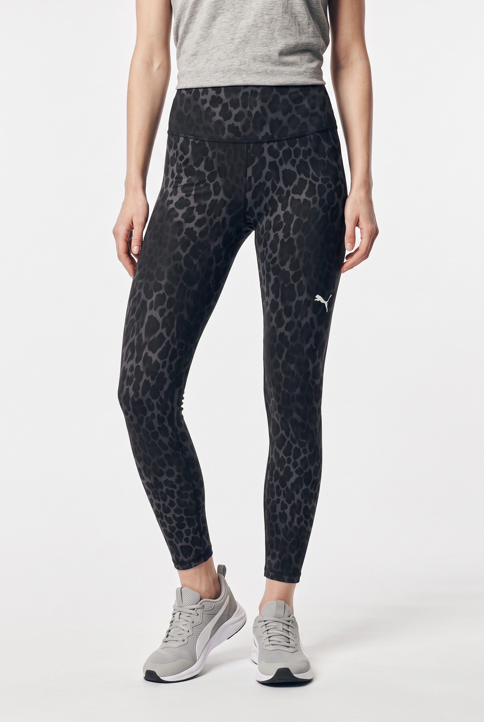 PUMA Trainingstights W TAD ESSENTIAL SPOTTED HAZE TIGHT - HW 78 Leggings, für Workout, atmungsaktiv, für Sportmode und Freizeit