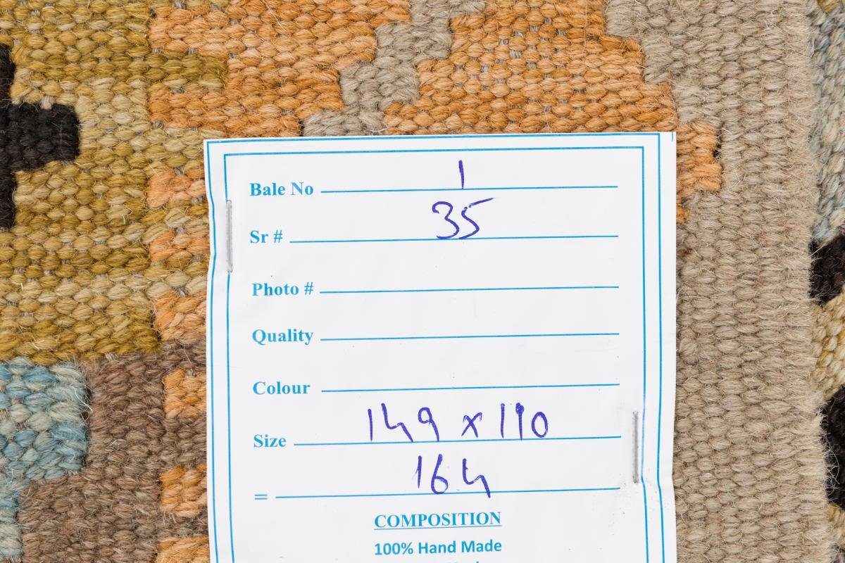 Orientteppich Trading, 110x149 Kelim 3 Nain Orientteppich, Höhe: rechteckig, Afghan mm Handgewebter
