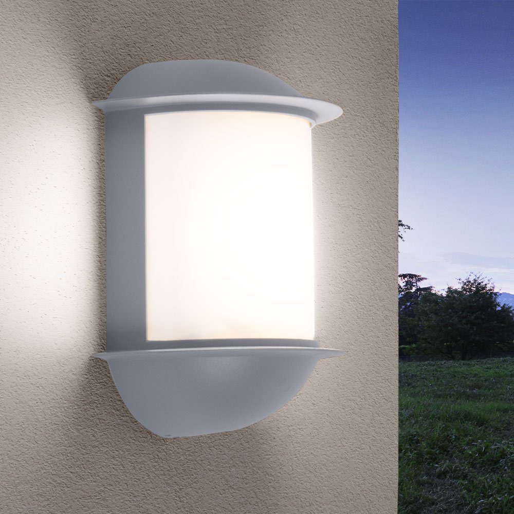 EGLO LED Außen-Wandleuchte, Leuchtmittel inklusive, Warmweiß, Wandleuchte Aussen Wandlampe Garten Terrassenleuchte Außen, Aluguss
