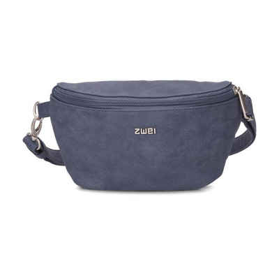 Zwei Umhängetasche Tasche Accessoire MADEMOISELLE.M MH4 Hip Bag nubuk-blue