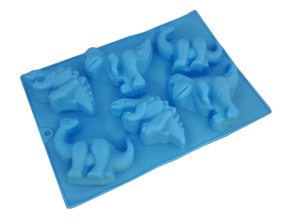 EUROBATT Sp. z o.o. Backform Dinosaurier Silkon Backform Dino Form Kinder Kuchenform Fondantform