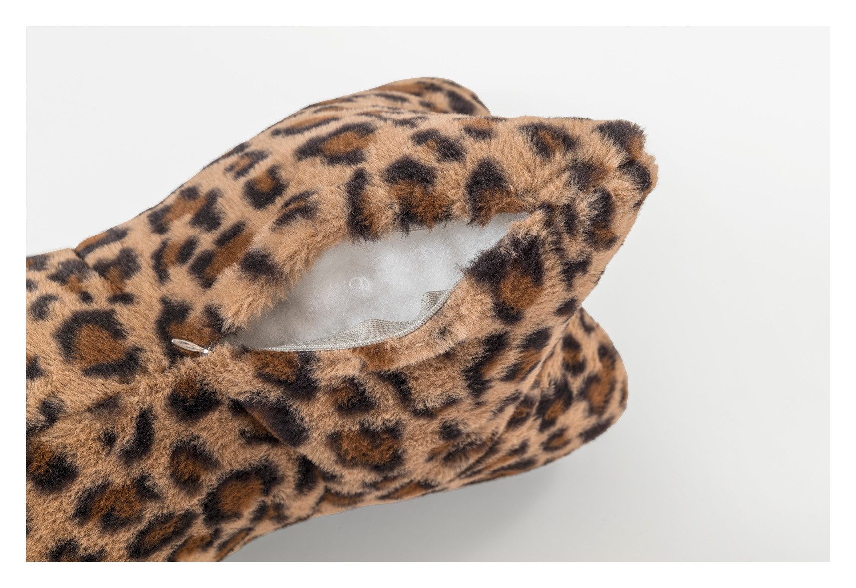 Magma Heimtex Dekokissen Leseknochen Panther, Leopardenmuster flexible Stütze für Bücher, E-Books oder Tablets