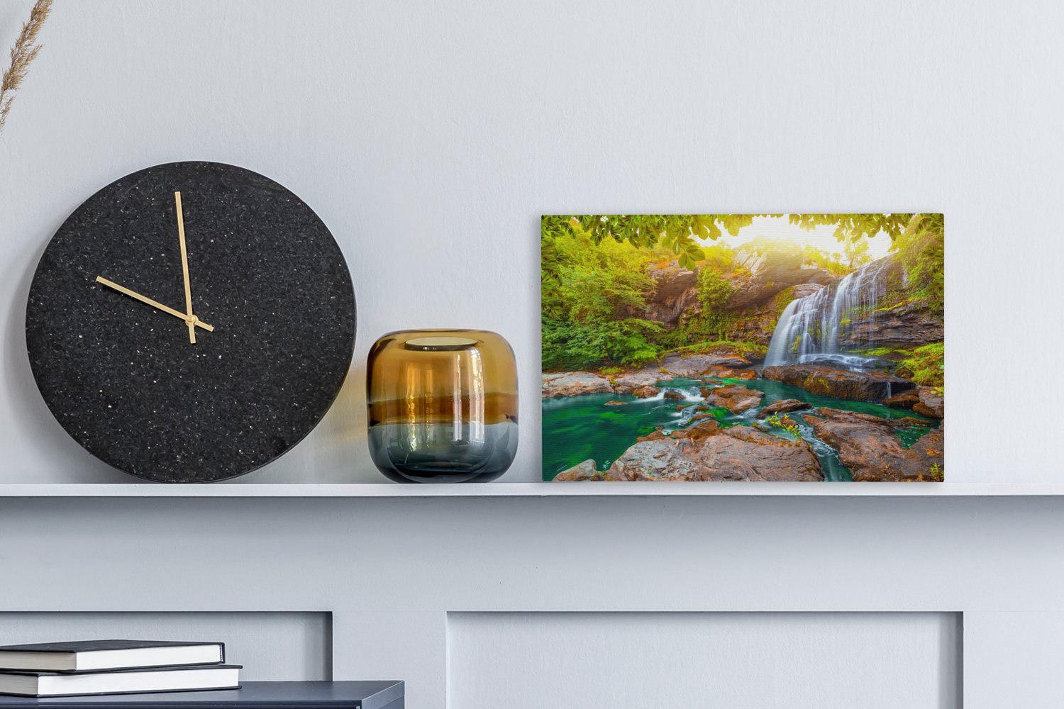 OneMillionCanvasses® Leinwandbild Natur - Wasserfall - günstig online kaufen