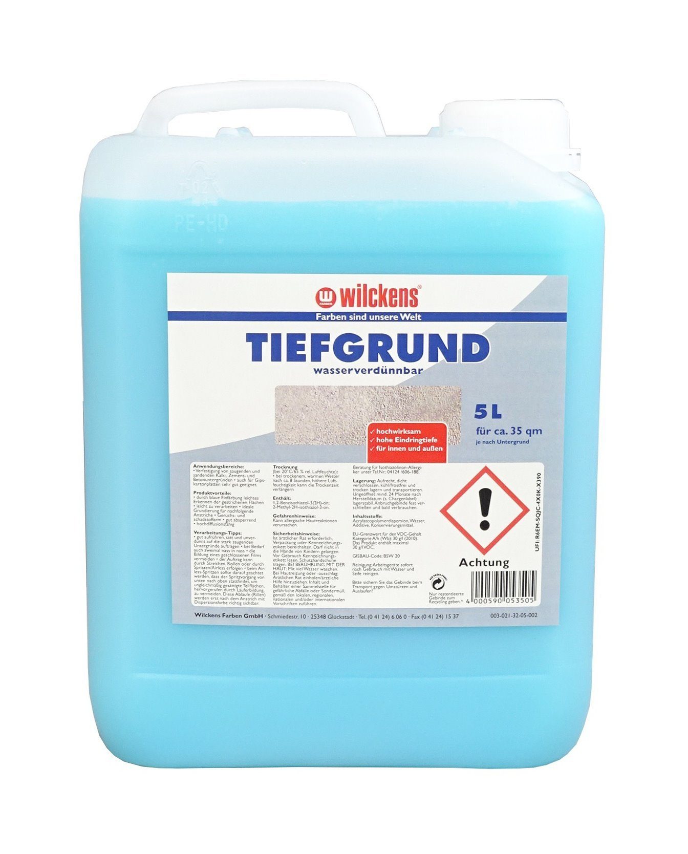Wilckens Farben Universalgrundierung LF Tiefgrund für Bodenbeschichtung Tiefengrund Грунтовка Haftgrund