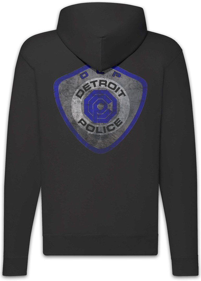 Urban Backwoods Sweatjacke Detroit Police Logo Zipper Hoodie Detroit OCP Police Robo Sci-Fi Cyber (1-tlg) Omni Products Cop Punk